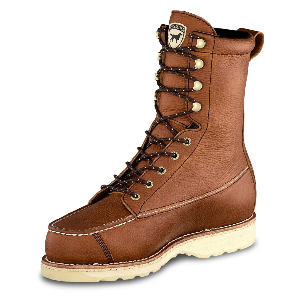 IRISH SETTER, WINGSHOOTER, MEN’S, 9", WATERPROOF, HUNTING BOOT, AMBER, 10.5 B